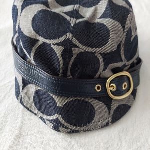 Coach Blue and Gray Hat size M/L